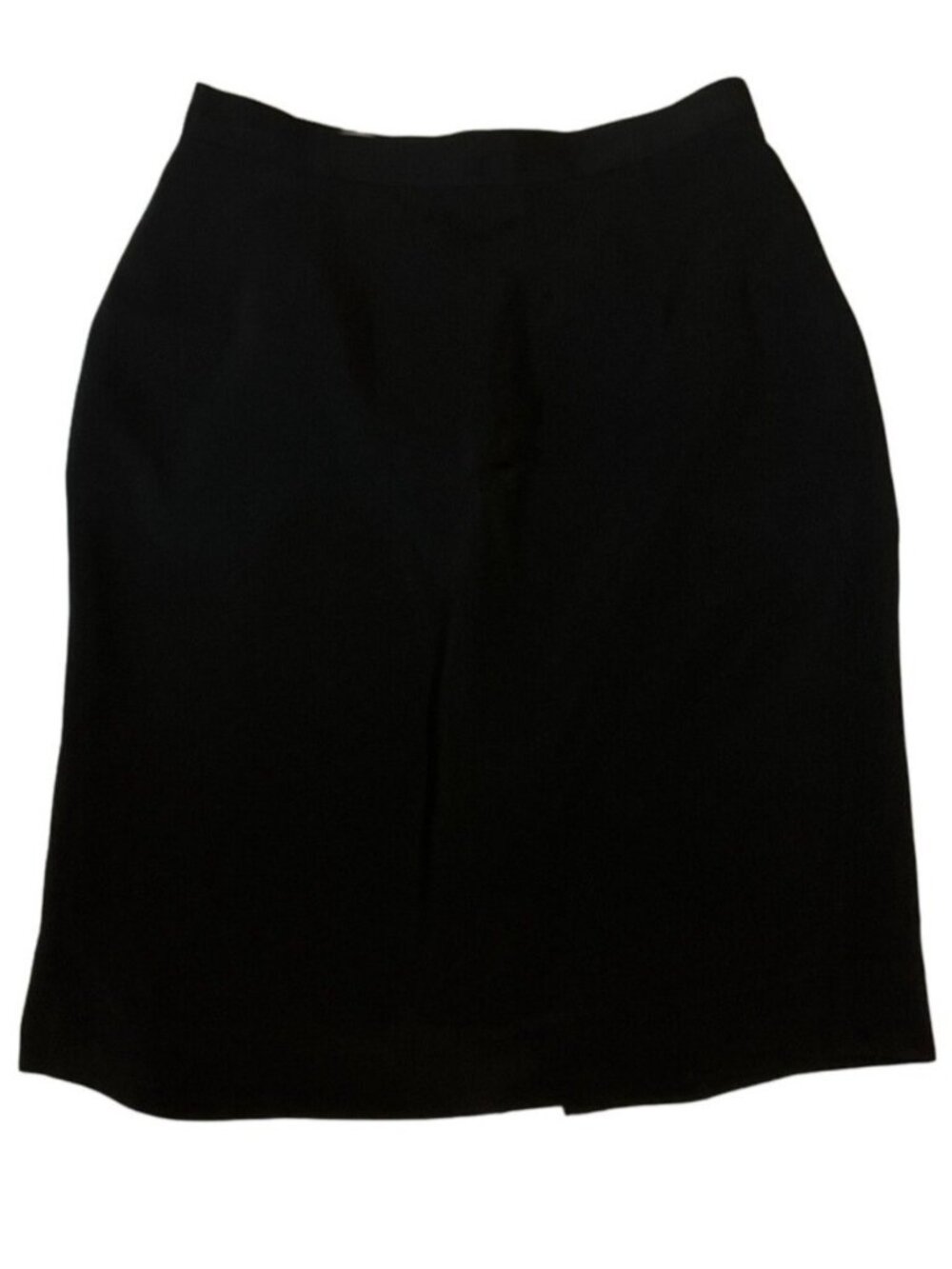 Giorgio Armani Black Short Skirt 4 Pencil Italy Silk Le Collezioni Career Mini